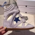 Isabel Marant Navy blue and white suede with star